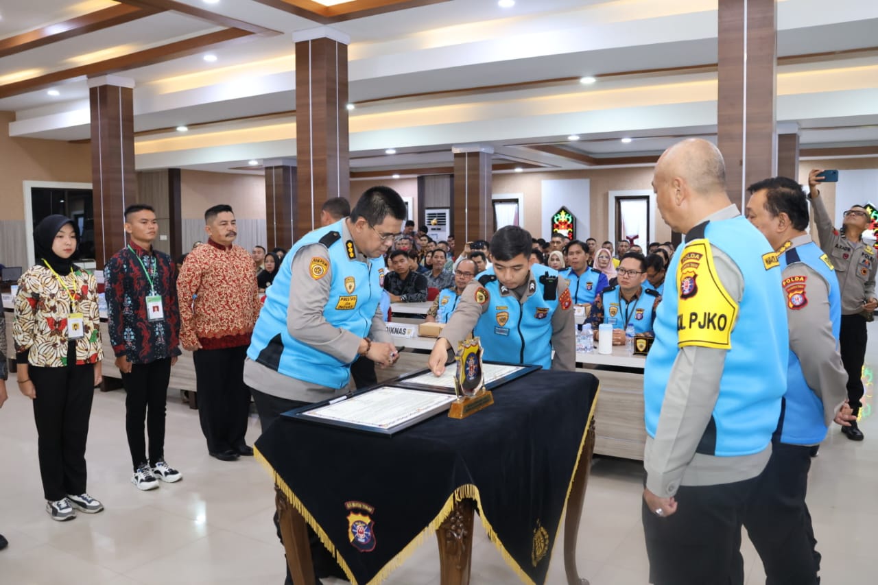 Wujudkan Prinsis BETAH, Polda Kalteng Gelar Pakta Integritas Penerimaan Polri Terpadu 2024