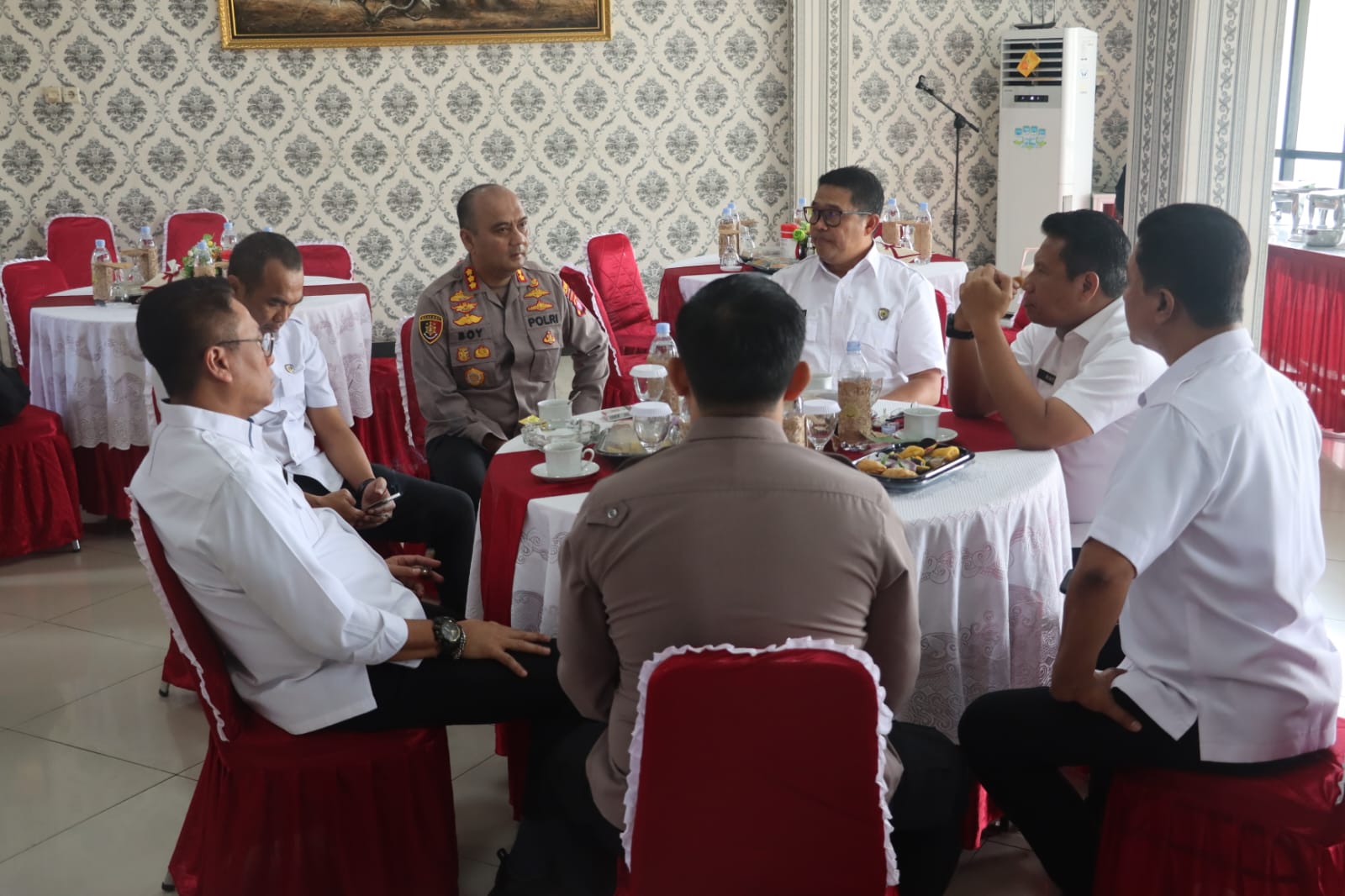 Kapolresta Palangka Raya bersama PJU Sambut Kedatangan Tim Audit Kinerja Itwasum Polri