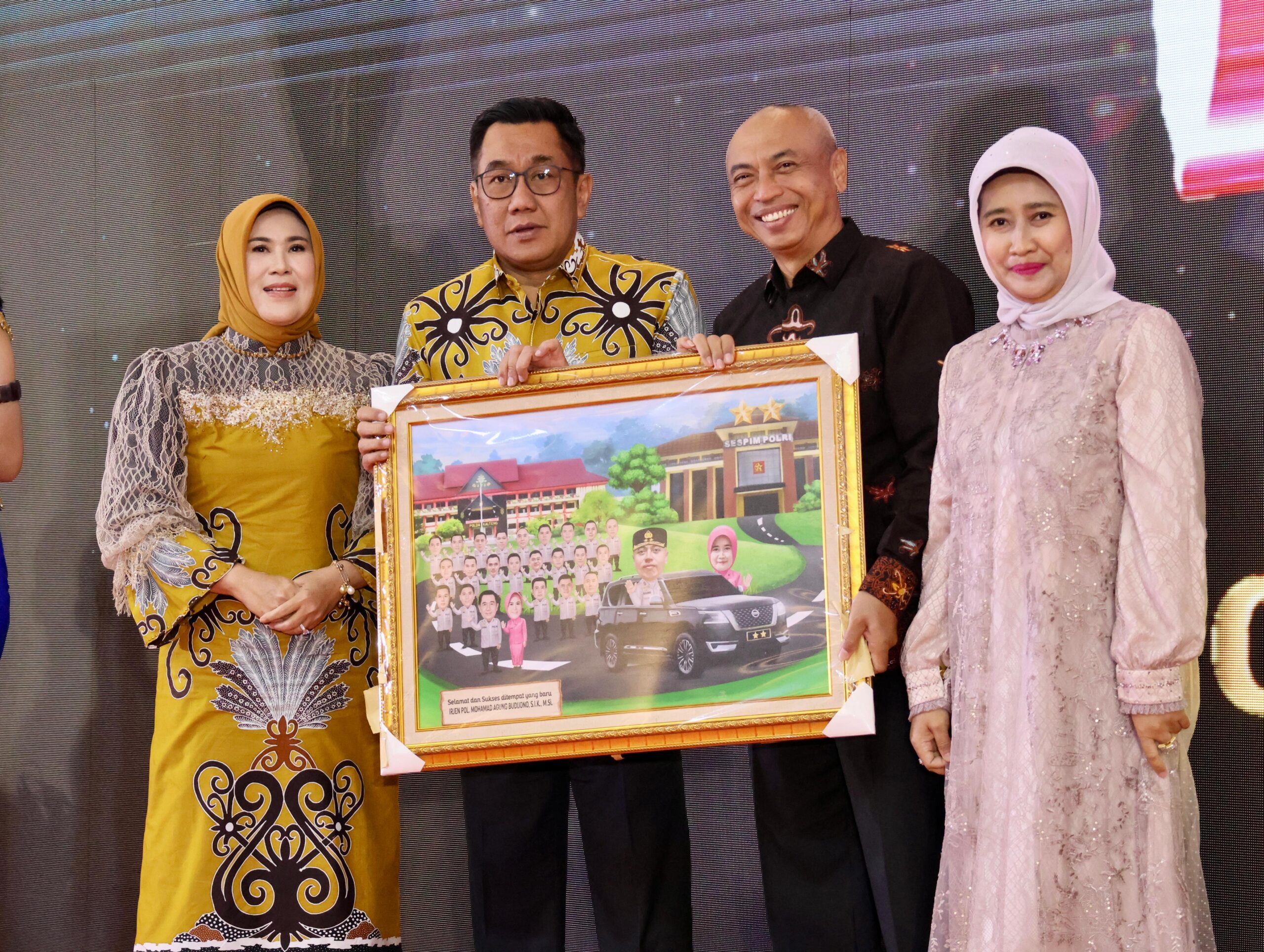 Kenal Pamit Wakapolda Kalteng dan Karo SDM Dihadiri Semua Tokoh 