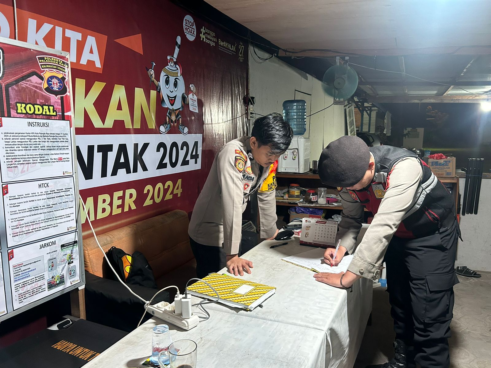 Satsamapta Polresta Palangka Raya Patroli Dialogis ke Kantor KPU Kota