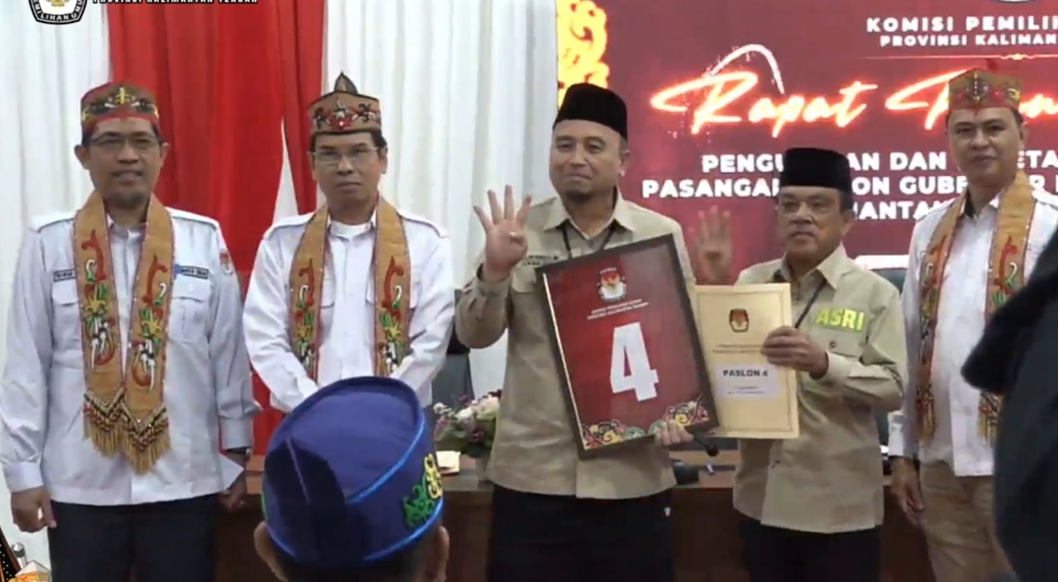 Pasangan ASRI Dapatkan Nomor Urut 4 untuk Pilkada Kalteng 2024