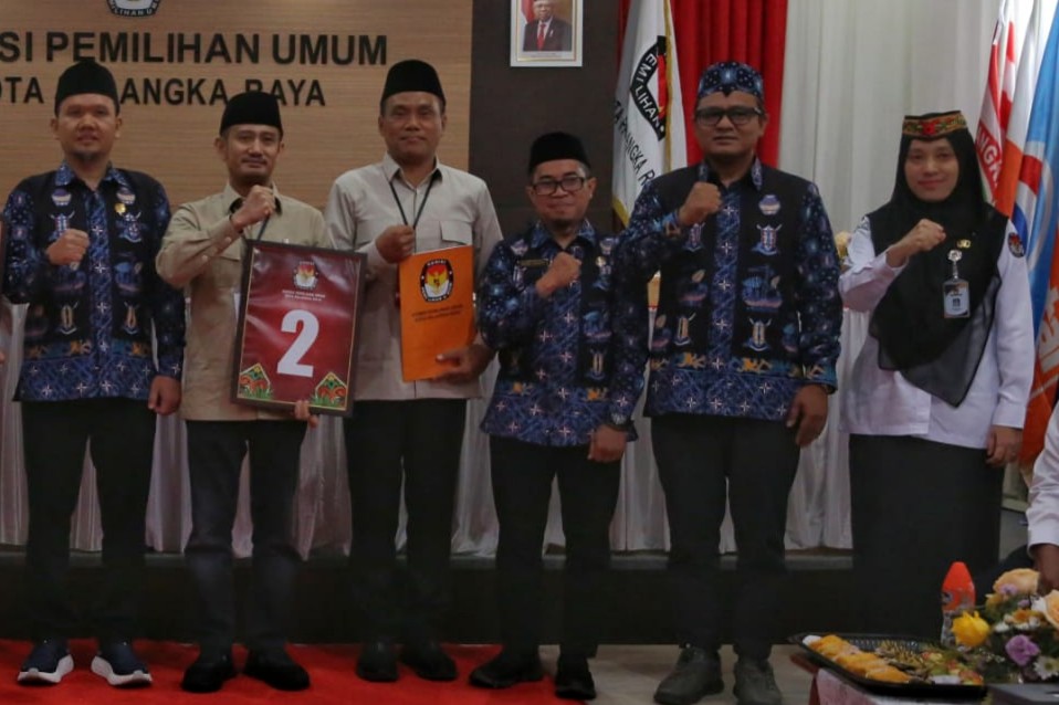 Paslon Kepala Daerah Palangka Raya, Fairid Naparin – Achmad Zaini Dapatkan Nomor Urut 2