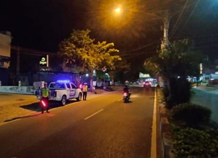Satlantas Polresta Palangka Raya Pantau Arus Lalu Lintas untuk Antisipasi Kejahatan Jalanan