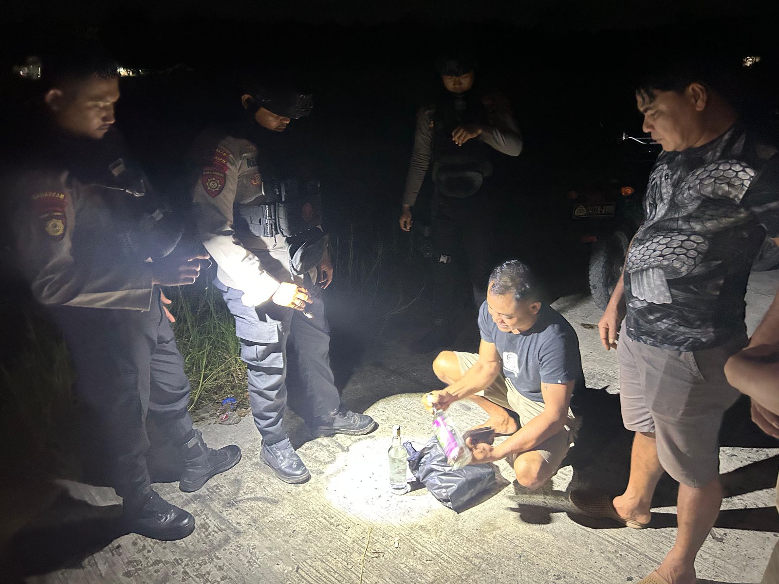 Jaga Keamanan Malam Hari, Unit PPRC Ditsamapta Polda Kalteng Rutin Patroli Harkamtibmas