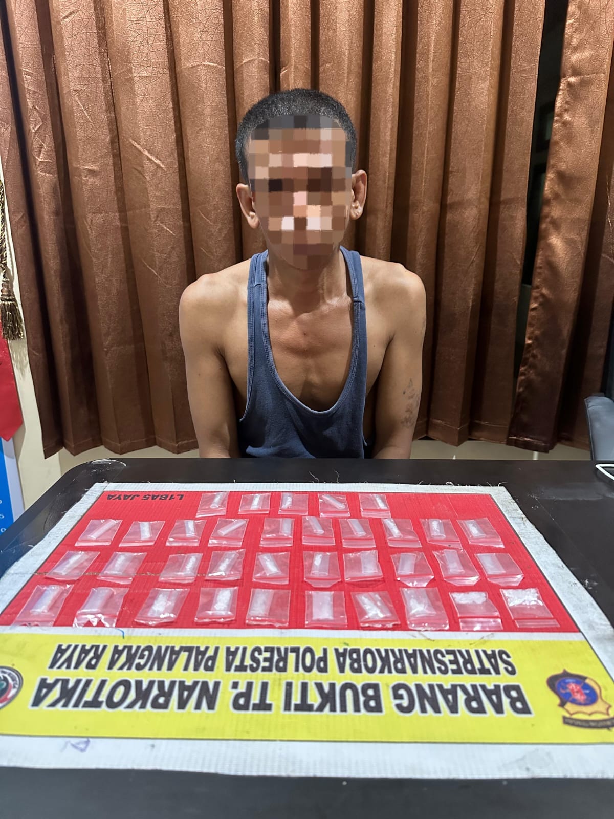 Ungkap Kasus Narkotika, Satresnarkoba Polresta Palangka Raya Sita 43 Paket Diduga Sabu dari 2 Tersangka