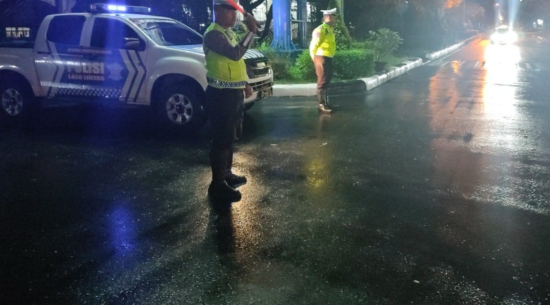 Jamin Kamseltibcarlantas, Anggota Satlantas Polresta Palangka Raya Siaga