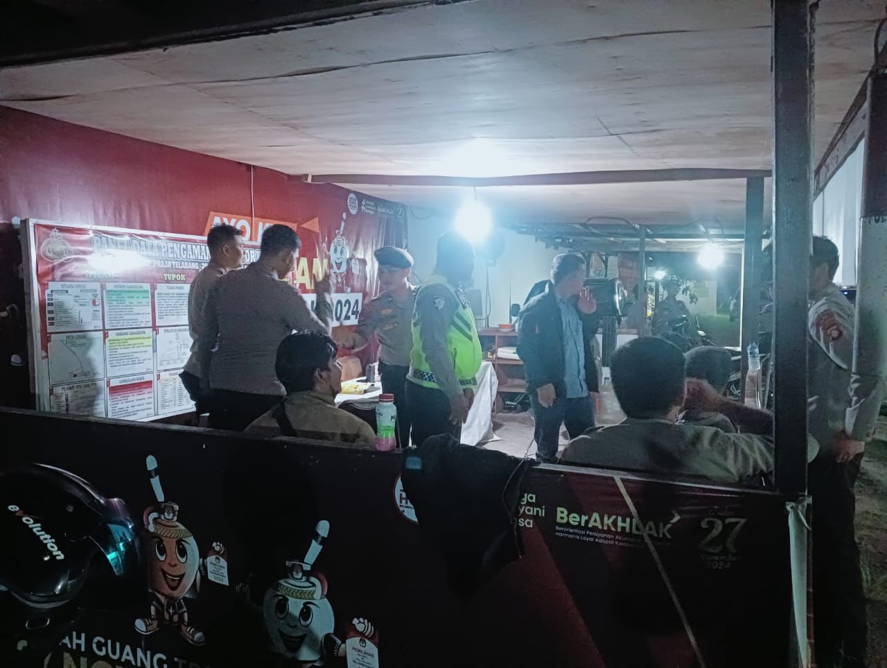 Patroli Cipkon Polresta Palangka Raya Kunjungi Kantor KPU
