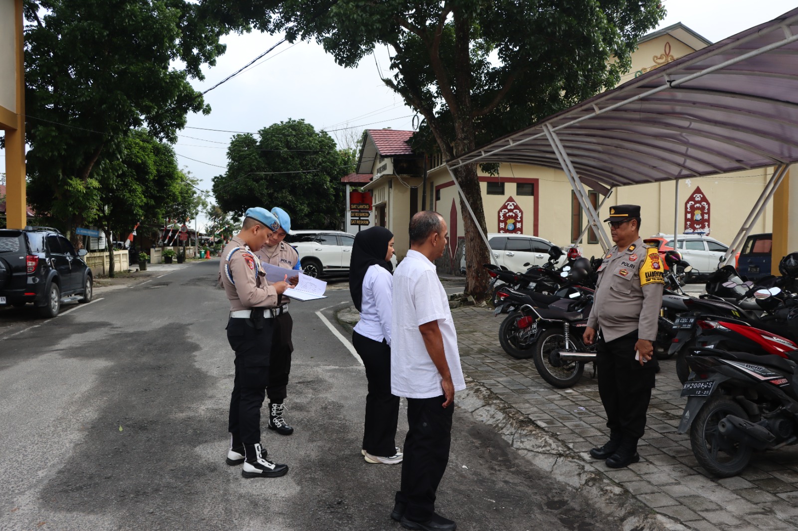 Sipropam Polresta Palangka Raya Lakukan Waspers Apel Satfung Demi Cegah Pelanggaran