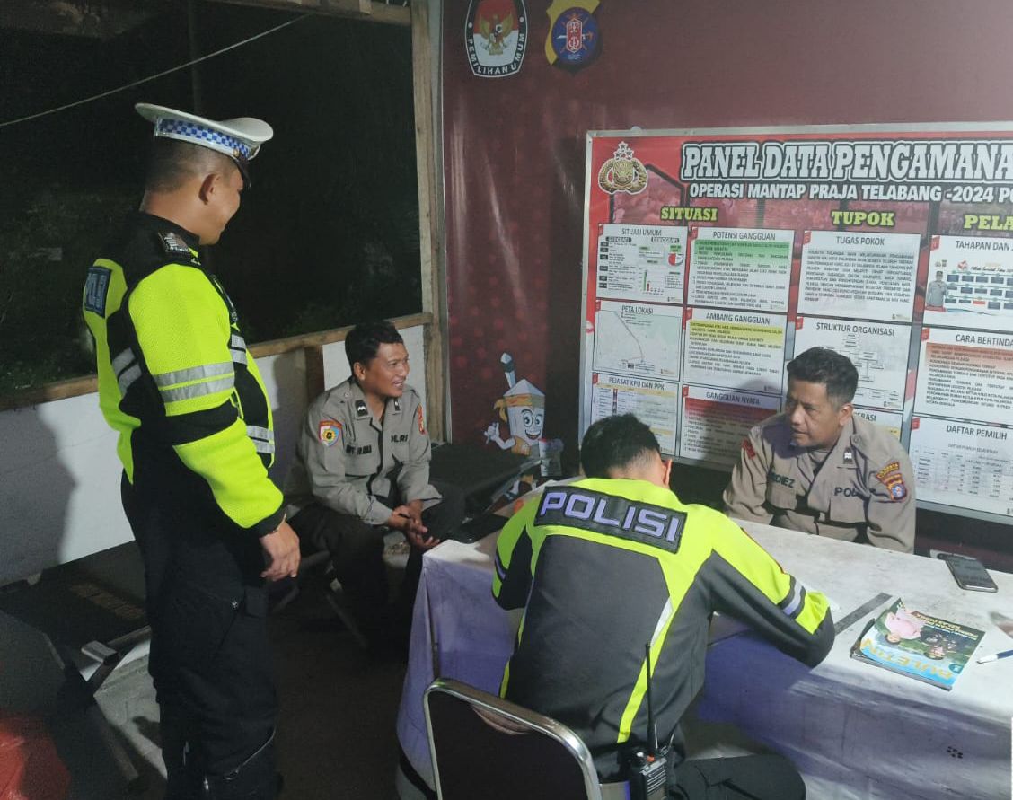 Jaga Situasi Kondusif, Satlantas Polresta Palangka Raya Patroli ke Kantor KPU