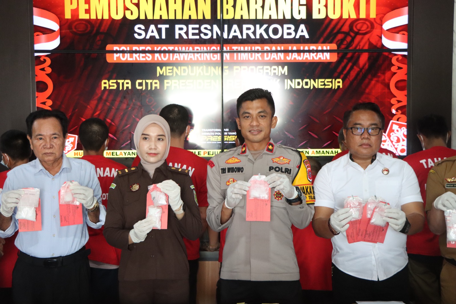 Pemusnahan Sabu: Langkah Nyata Polres Kotim dalam Melawan Penyalahgunaan Narkoba