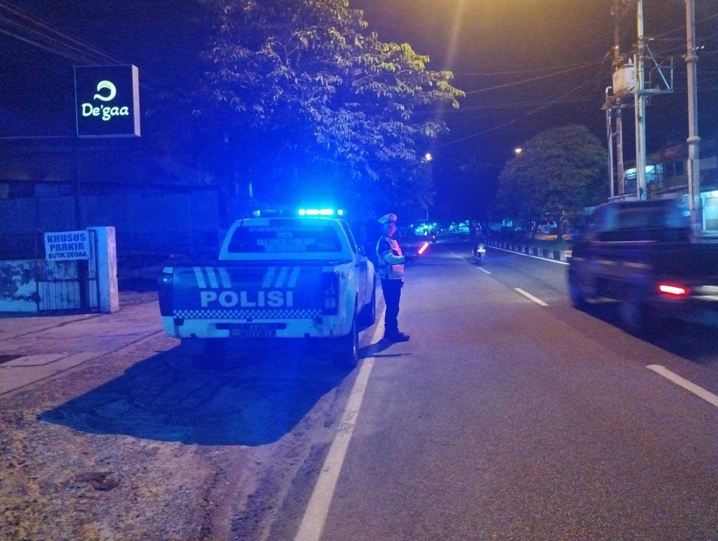 Cegah Balapan Liar, Satlantas Polresta Palangka Raya Gelar Patroli di Jalan Dr. Murjani