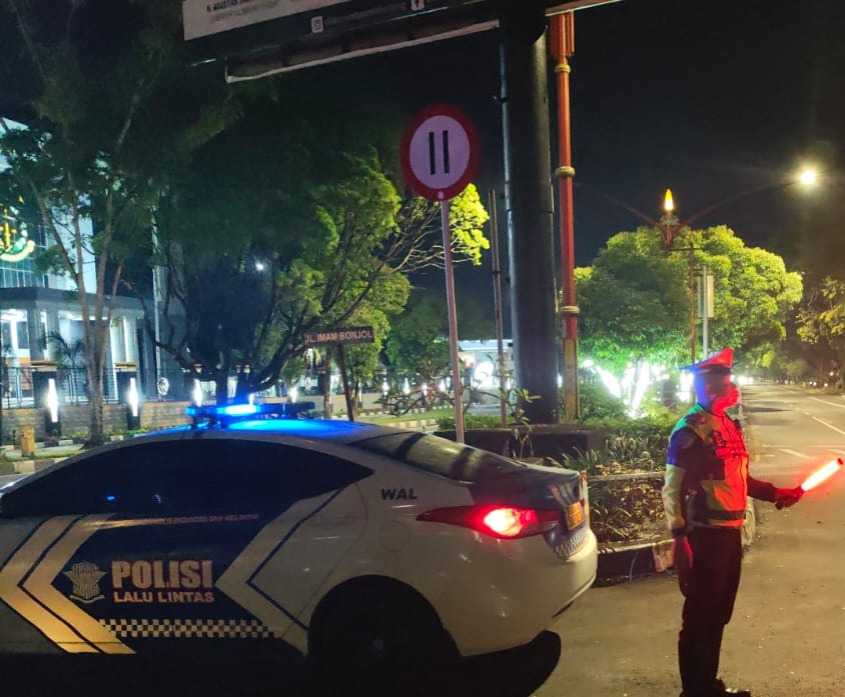 Cegah Kejahatan Jalanan, Satlantas Polresta Palangka Raya Gelar Patroli Rutin