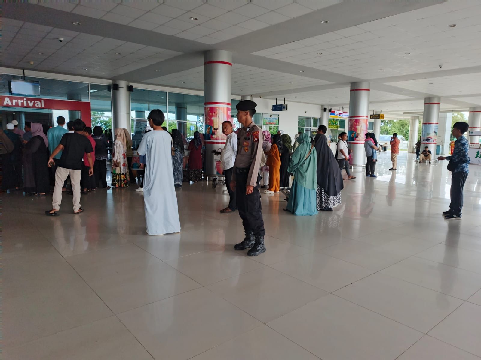 Satpambvit Polresta Pastikan Keamanan di Bandara Tjilik Riwut Kota Palangka Raya