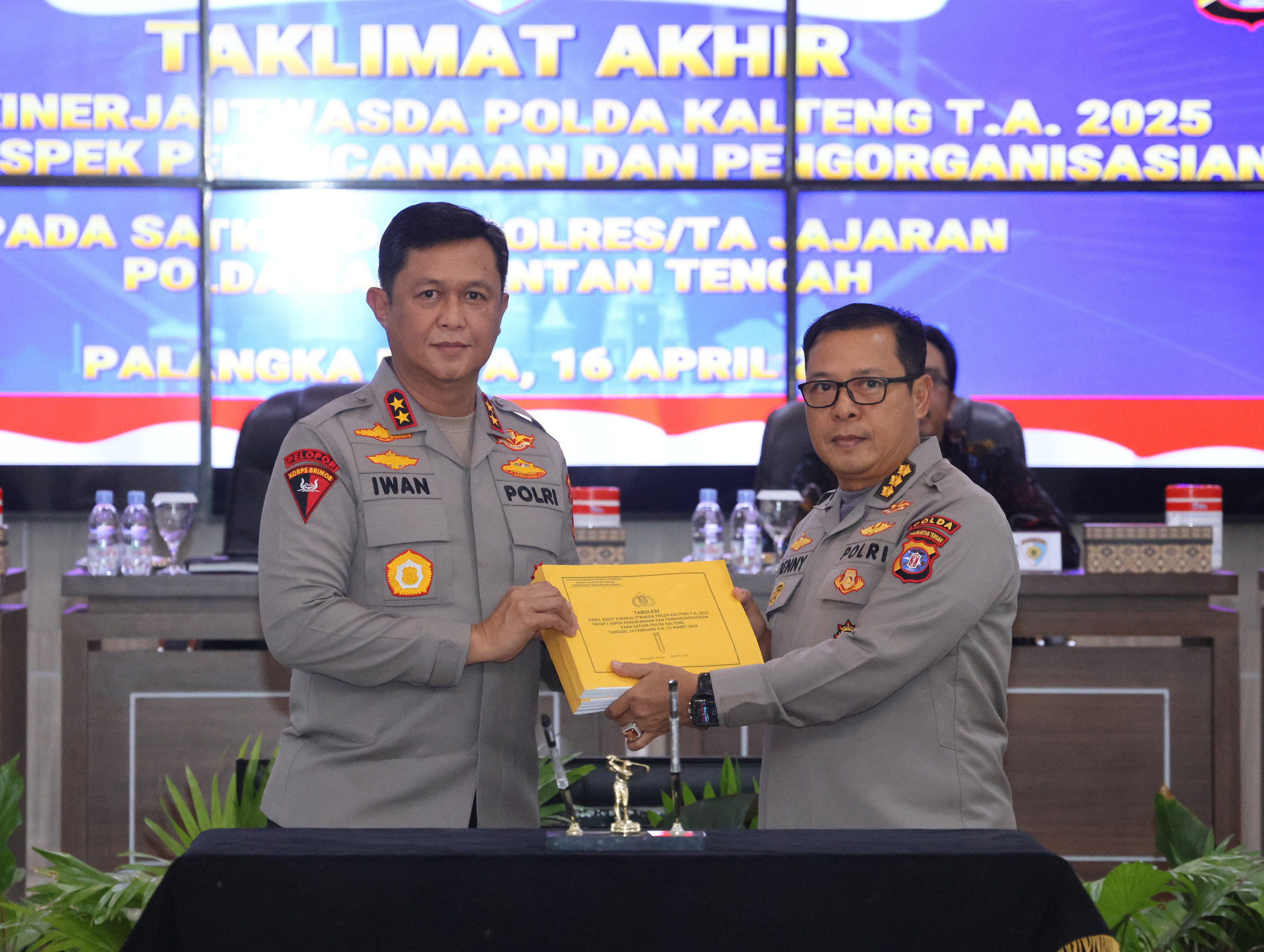 Mantapkan Kinerja, Itwasda Polda Kalteng gelar Taklimat Akhir Audit Kinerja