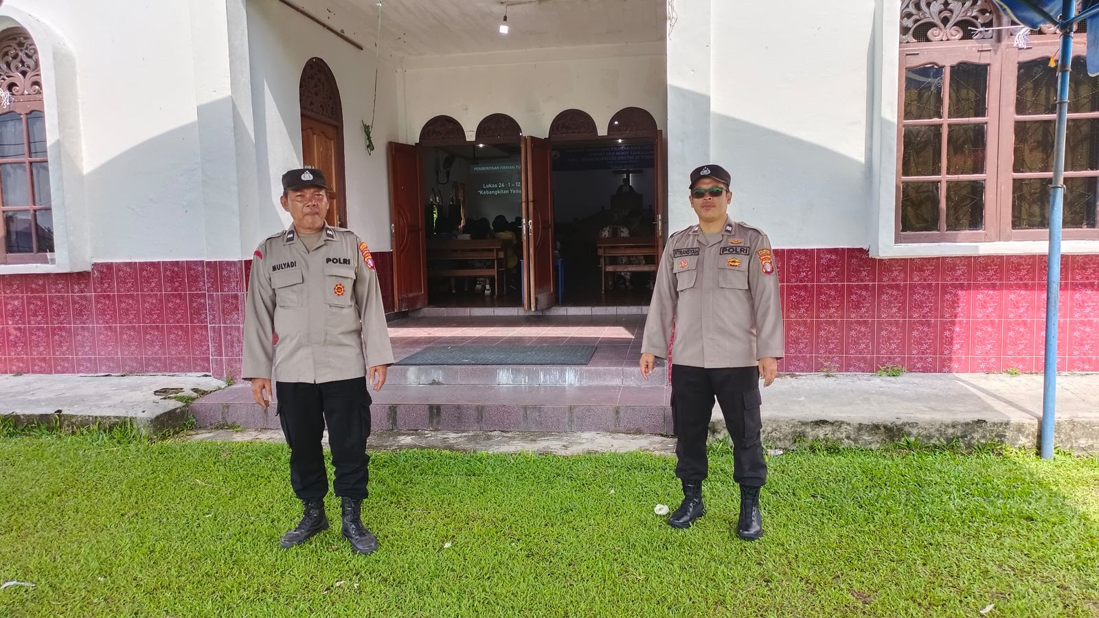 Polsek Bukit Batu Amankan Ibadah Perayaan Paskah Tahun 2025 di Wilayahnya