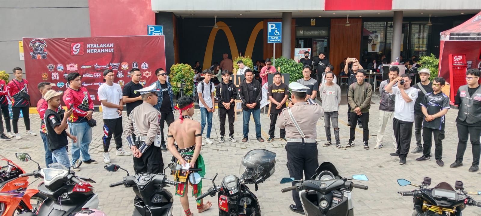 Satlantas Polresta Palangka Raya Edukasi Safety Riding kepada Komunitas Sunmori