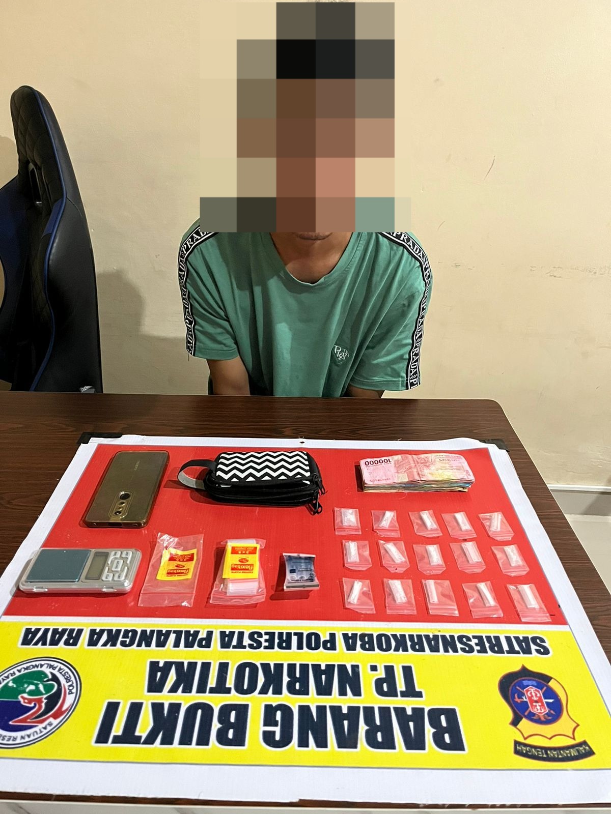 Satresnarkoba Polresta Palangka Raya Ungkap Pengedar Sabu, Amankan 15 Paket Siap Edar