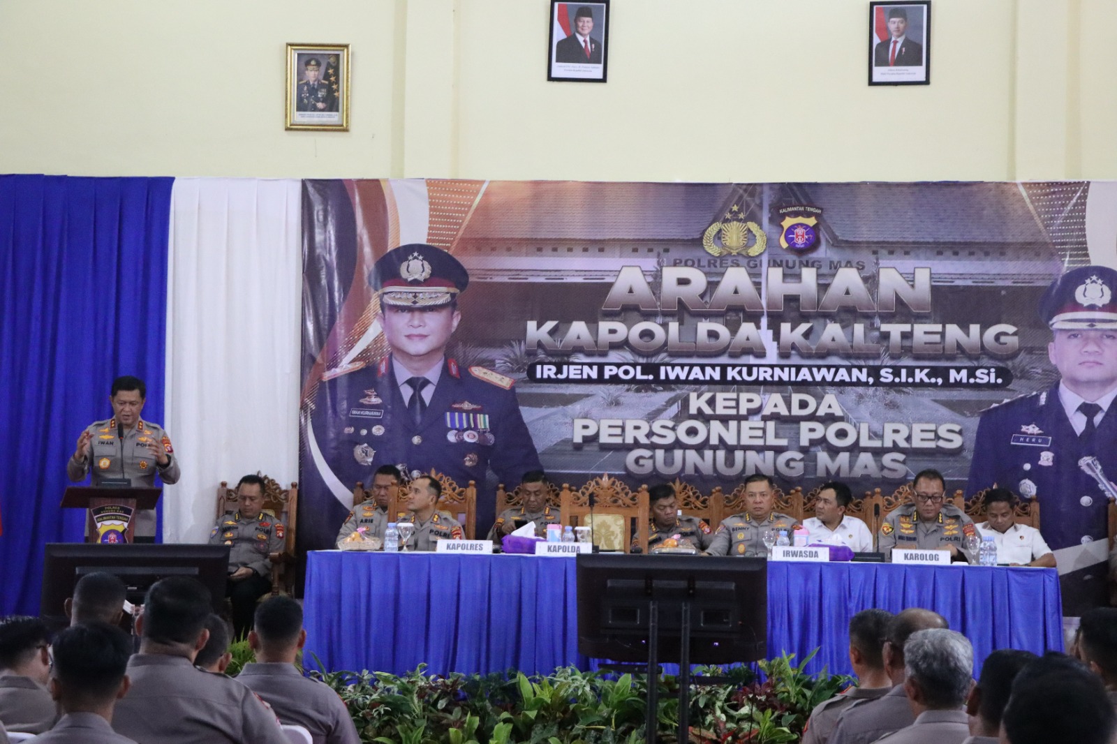 Kunjungi Polres Gumas, Kapolda Kalteng Tegaskan Visi RESPEK dan Apresiasi Kinerja Pelayanan Publik