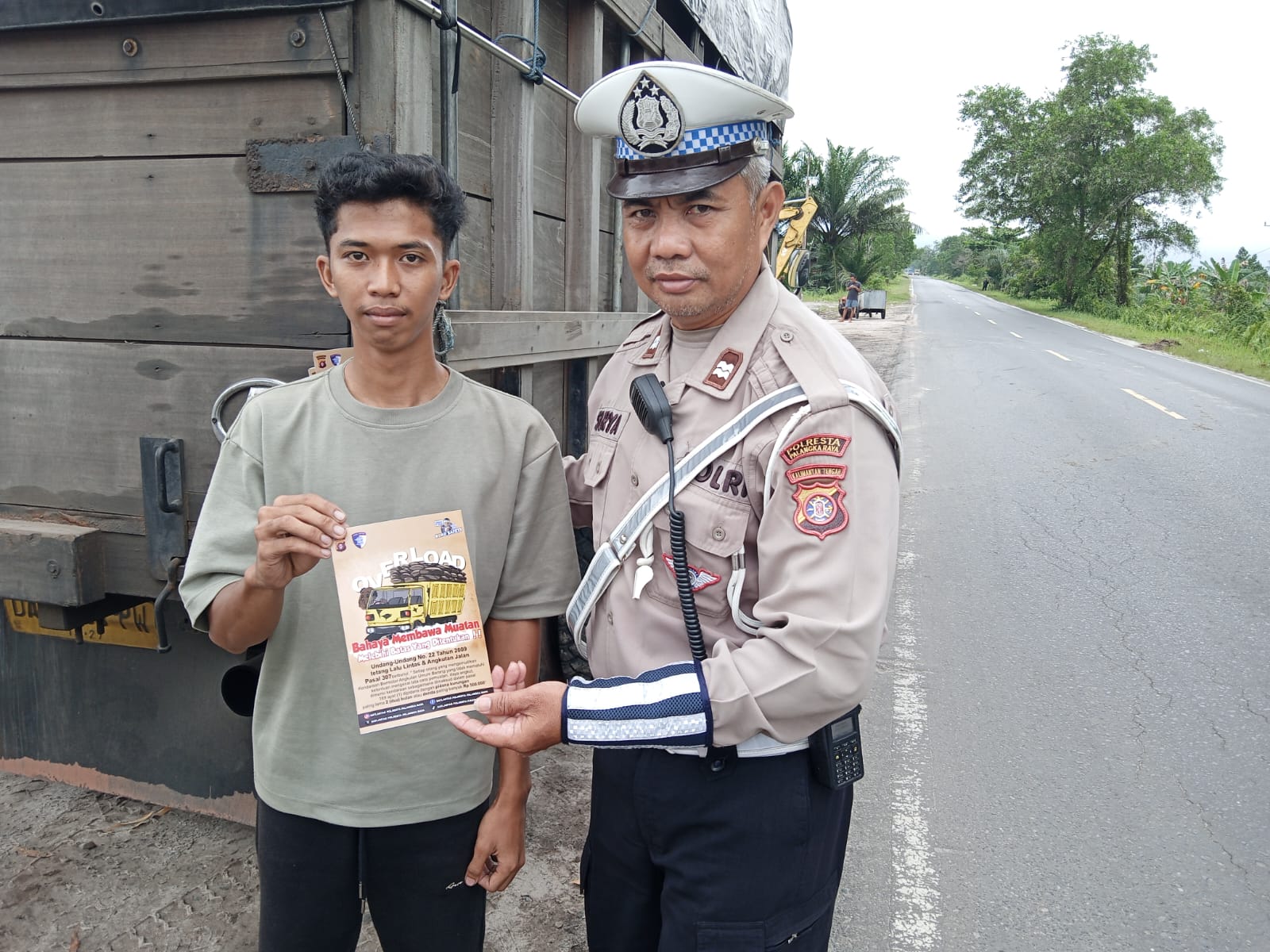 Satlantas Polresta Palangka Raya Gencarkan Edukasi Tertib Lalu Lintas di Jalan G. Obos