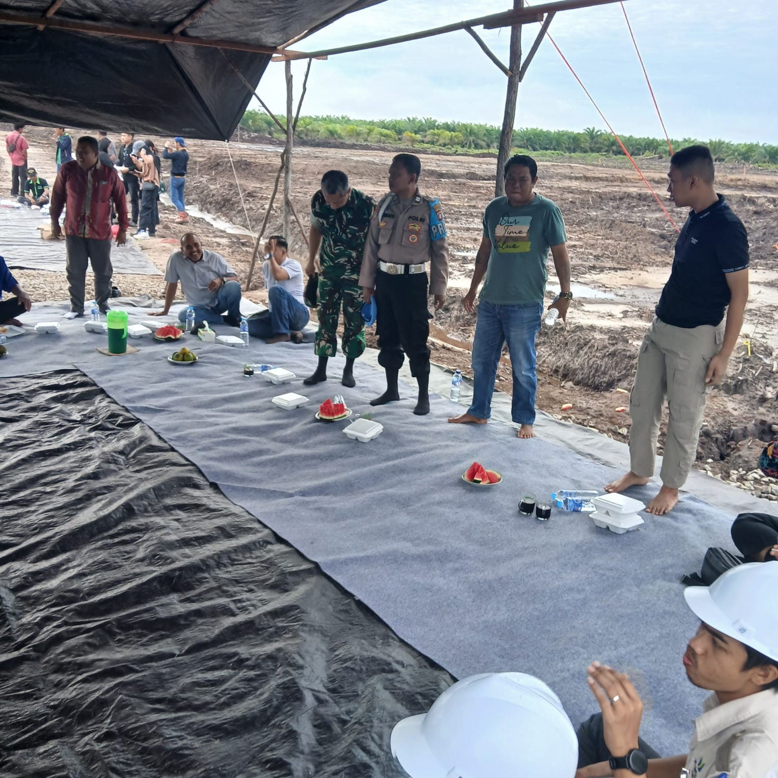 Polsek Rakumpit Hadiri Acara Syukuran Pembangunan Pabrik Kelapa Sawit PT. MAPA