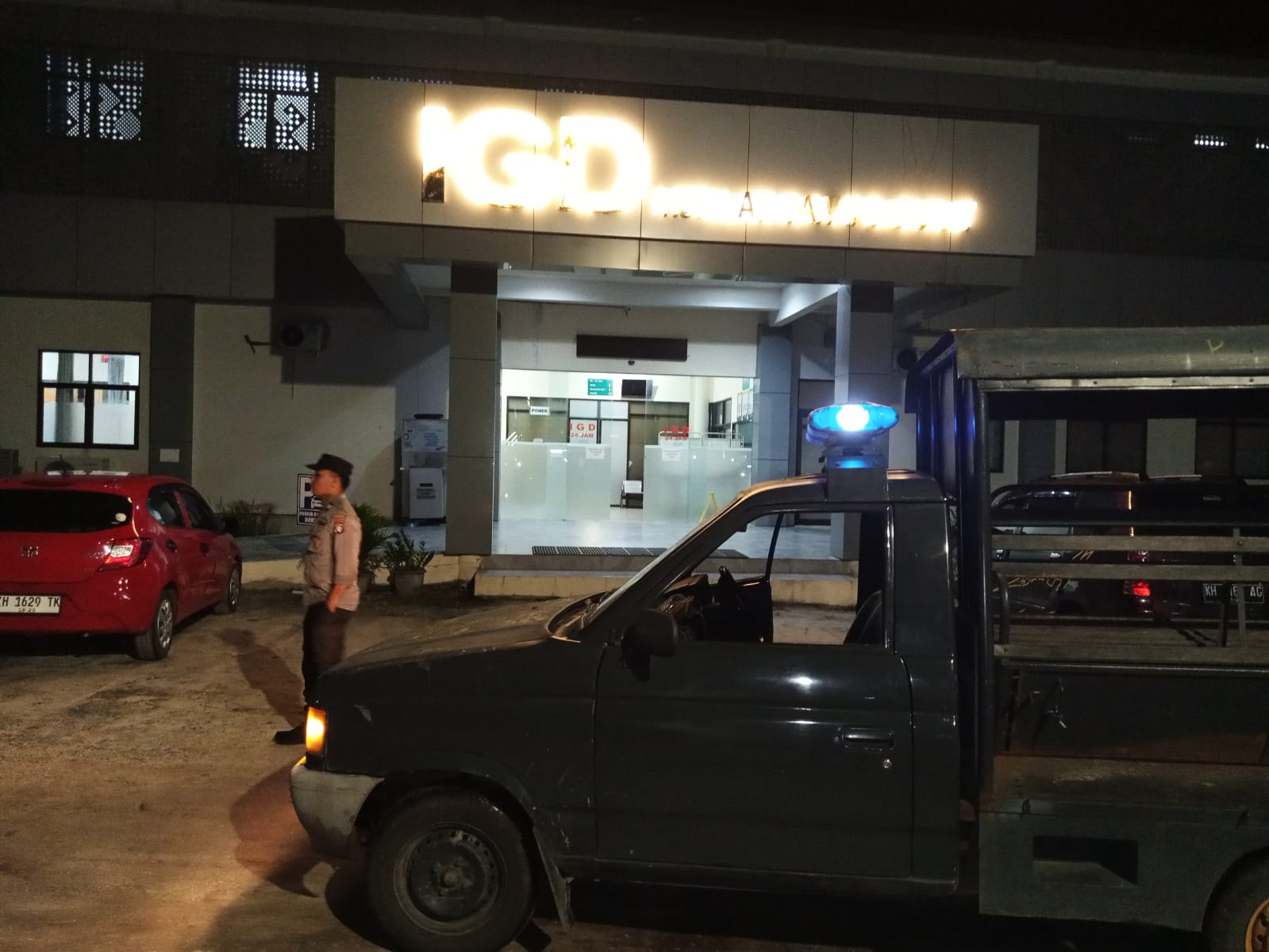 Polsek Sabangau Antisipasi Premanisme dengan Patroli dan Kunjungan ke RSUD Kota Palangka Raya