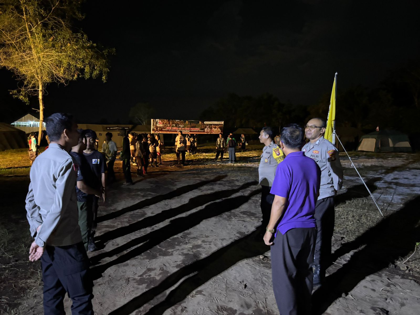 Polsek Bukit Batu Sambangi Kegiatan Pramuka di Gereja Katolik Tumbang Tahai