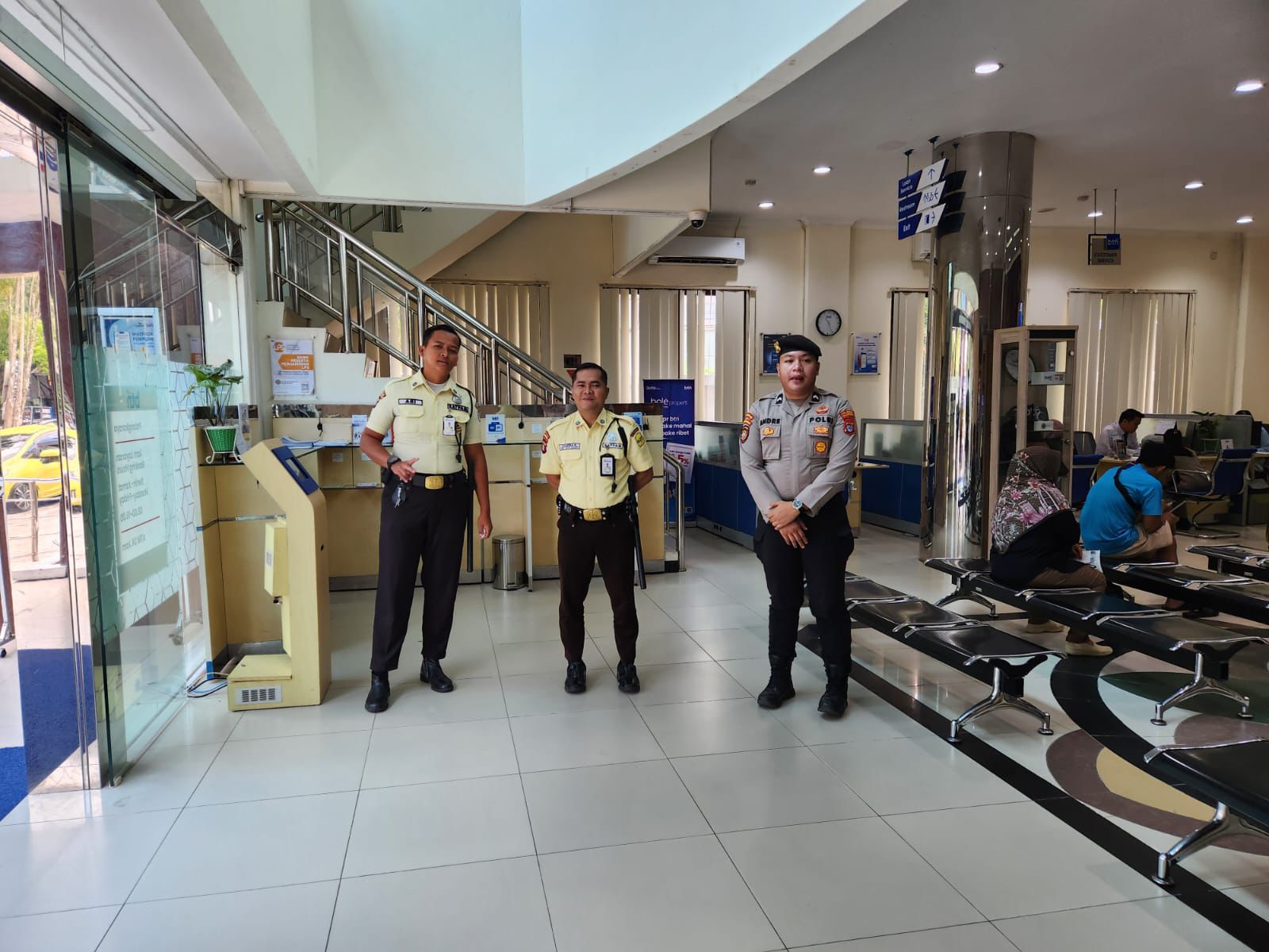 Satpamobvit Polresta Palangka Raya Diterjunkan Guna Keamanan Kantor Perbankan