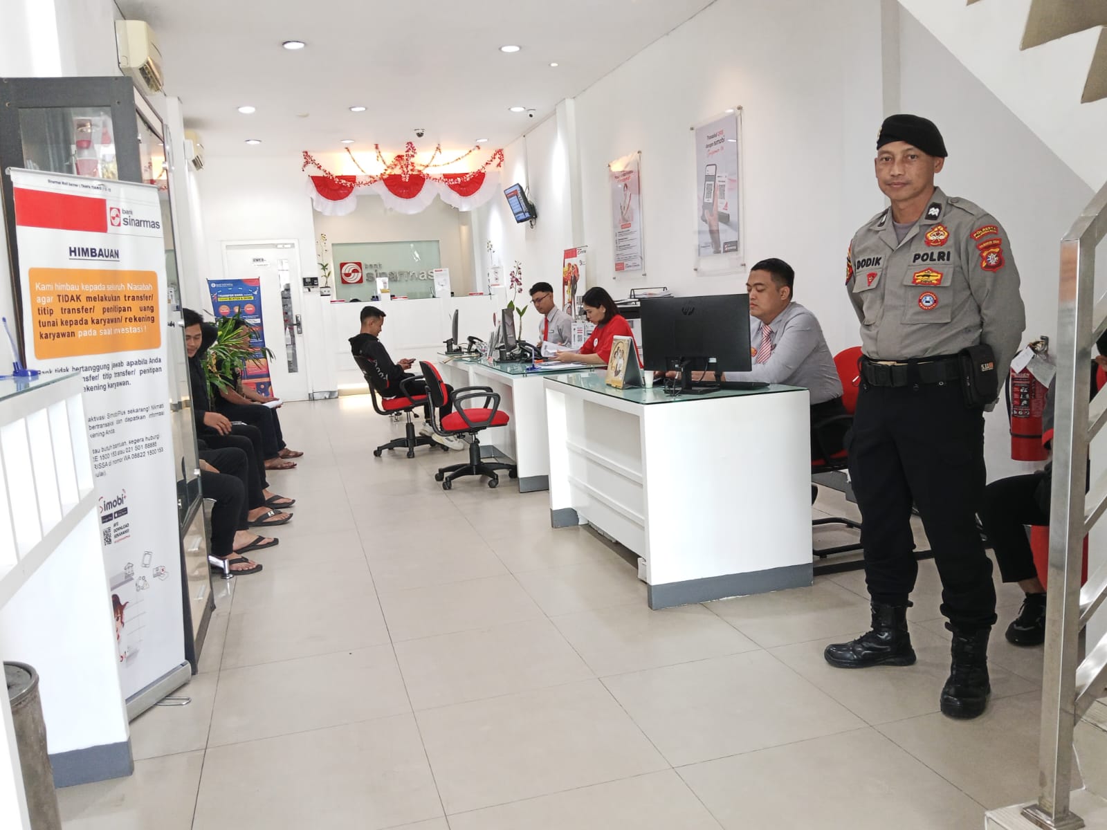 Satpamobvit Polresta Palangka Raya Ingatkan Nasabah Jaga Barang Berharga Saat Bertransaksi