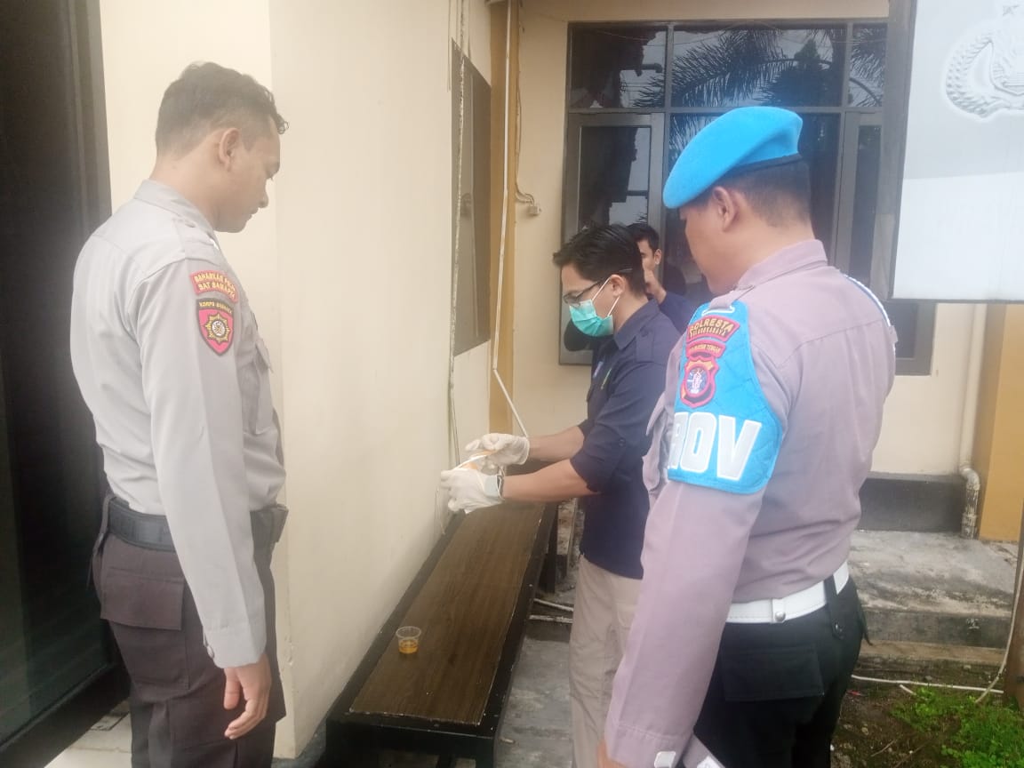 Perangi Narkotika, Seksi Propam Tes Urine Personel Polresta Palangka Raya