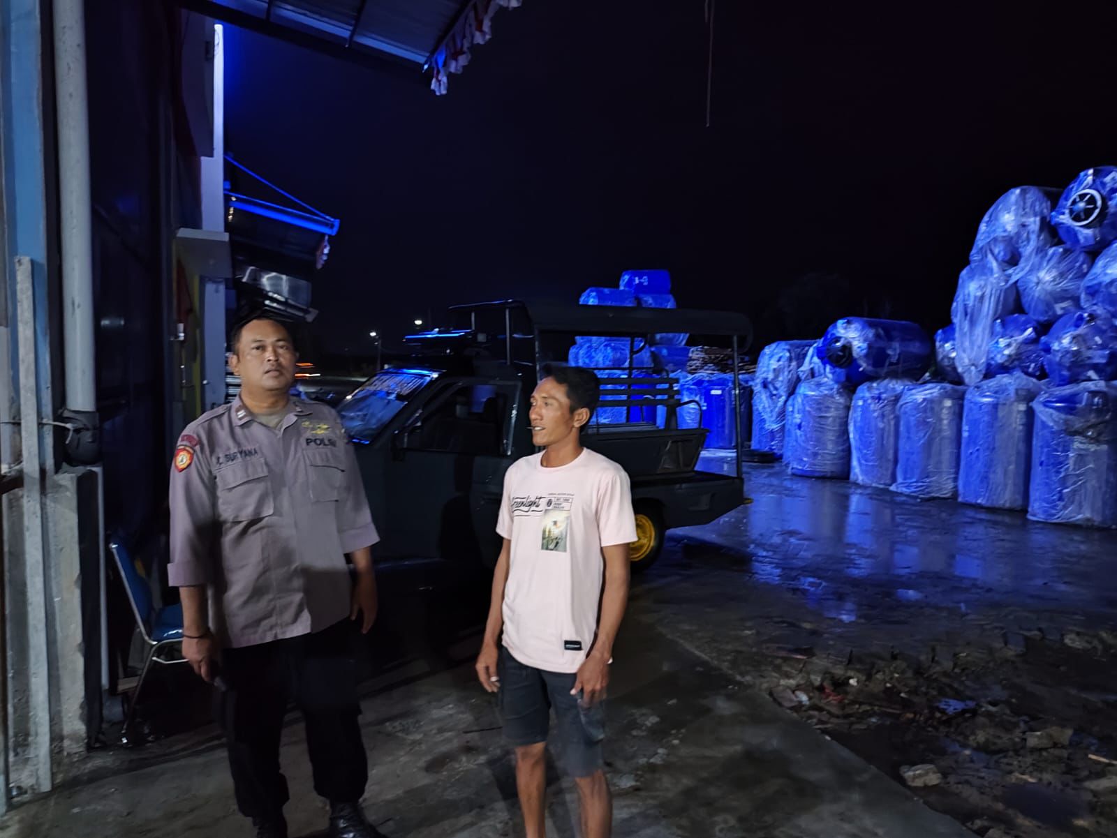 Piket Polsek Sabangau Sampaikan Pesan Kamtibmas di Kampus II UMPR Palangka Raya