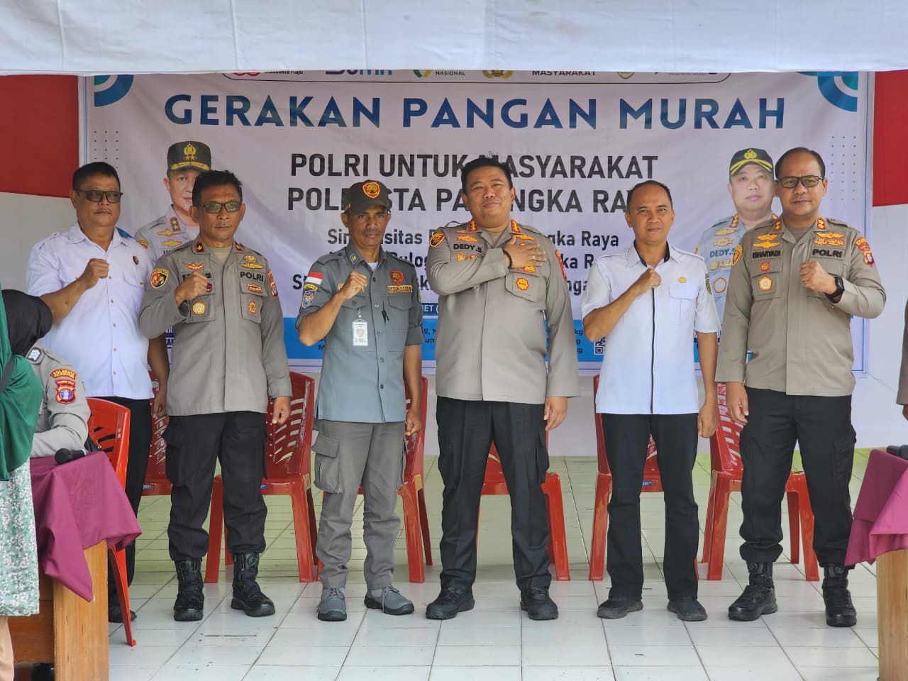 Polresta Palangka Raya Gelar Gerakan Pangan Murah Bersinergi dengan Bulog Kalteng