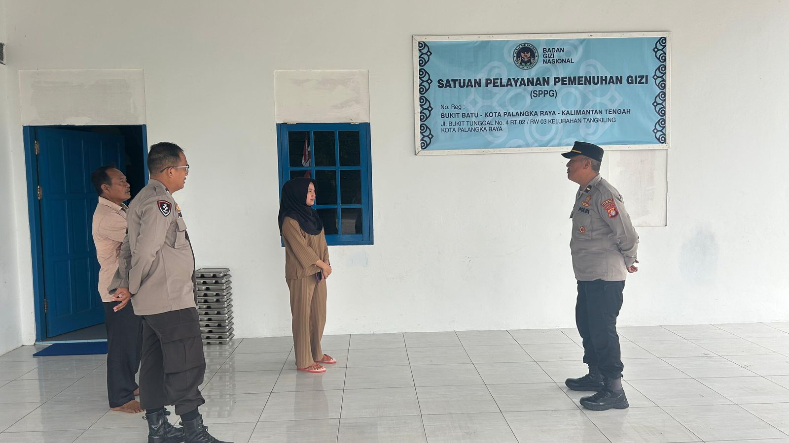 Polsek Bukit Batu Patroli Sambang Dukung Program Makanan Bergizi Gratis