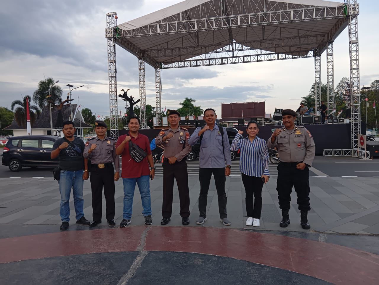 Satpamobvit Polresta Palangka Raya Laksanakan Risk Assessment Persiapan Malam Kemerdekaan