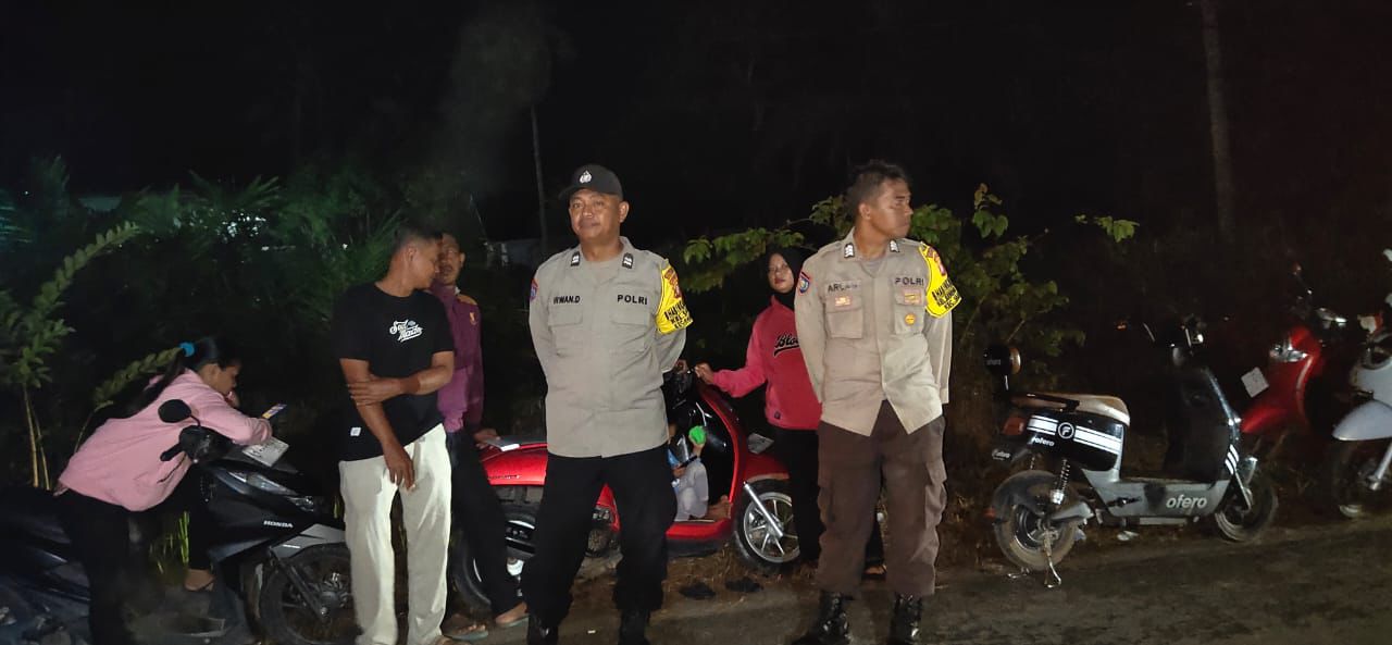 Polsek Sabangau Pastikan Keamanan Saat Malam 17-an di Kalampangan