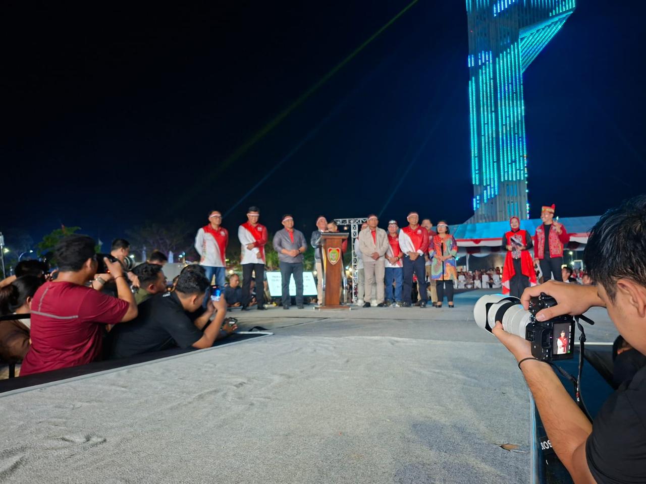 Polresta Palangka Raya Amankan Kemeriahan Huma Betang Night Malam Kemerdekaan HUT RI ke-80