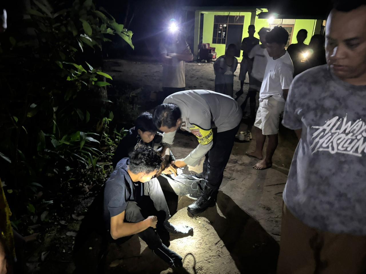 Respon Cepat, Polsek Bukit Batu Amankan Dua Pemuda Diduga Pelaku Pencurian di Jalan Tjilik Riwut