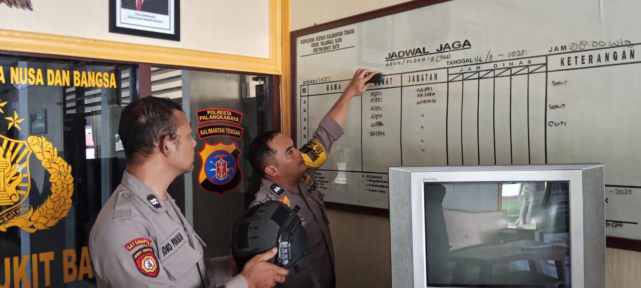 Polsek Bukit Batu Laksanakan Pemeriksaan Rutin Sarana dan Prasarana