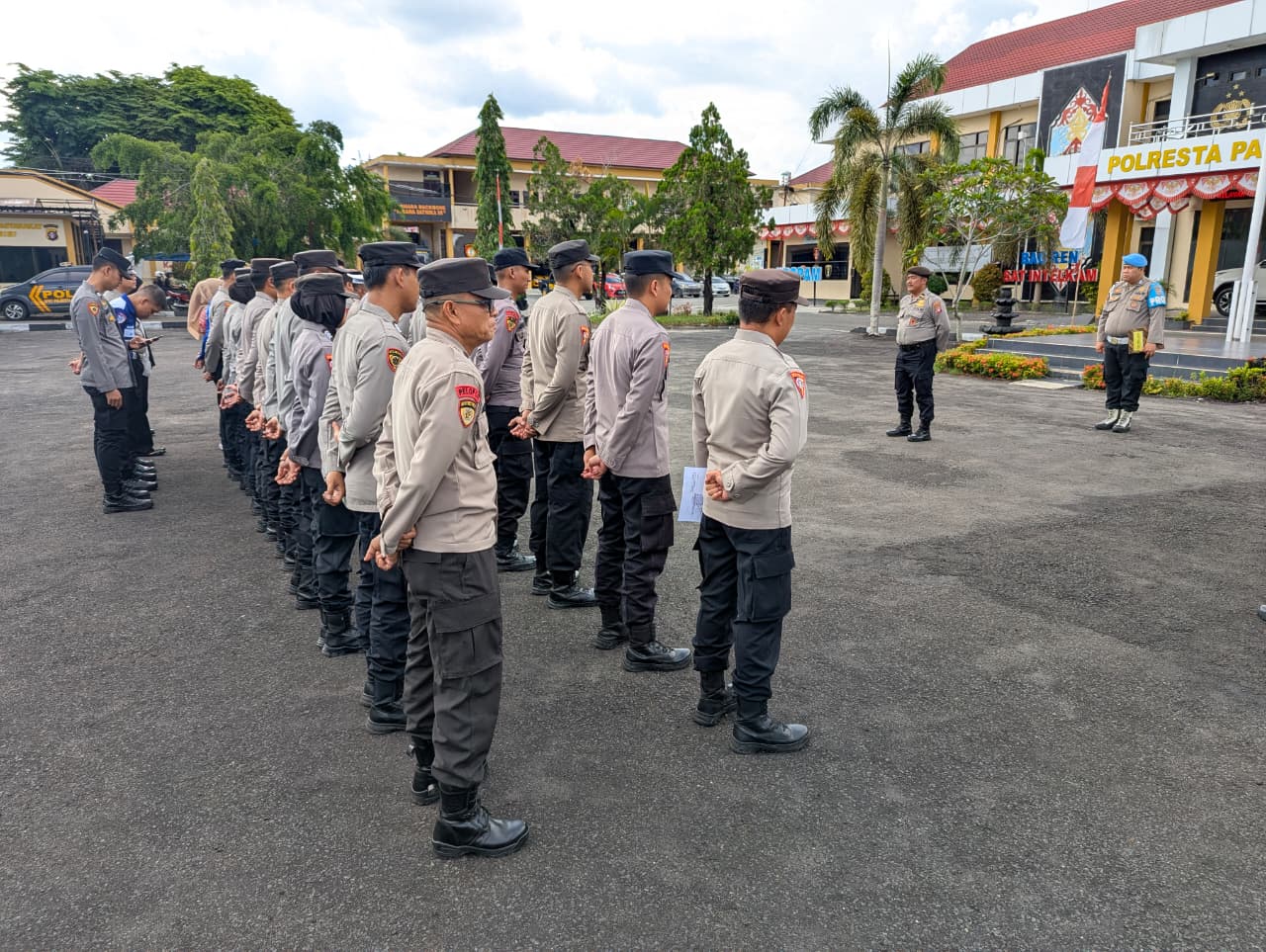 Konsolidasi Pelaksanaan Tugas, Polresta Palangka Raya Gelar Apel Sore Kesatuan