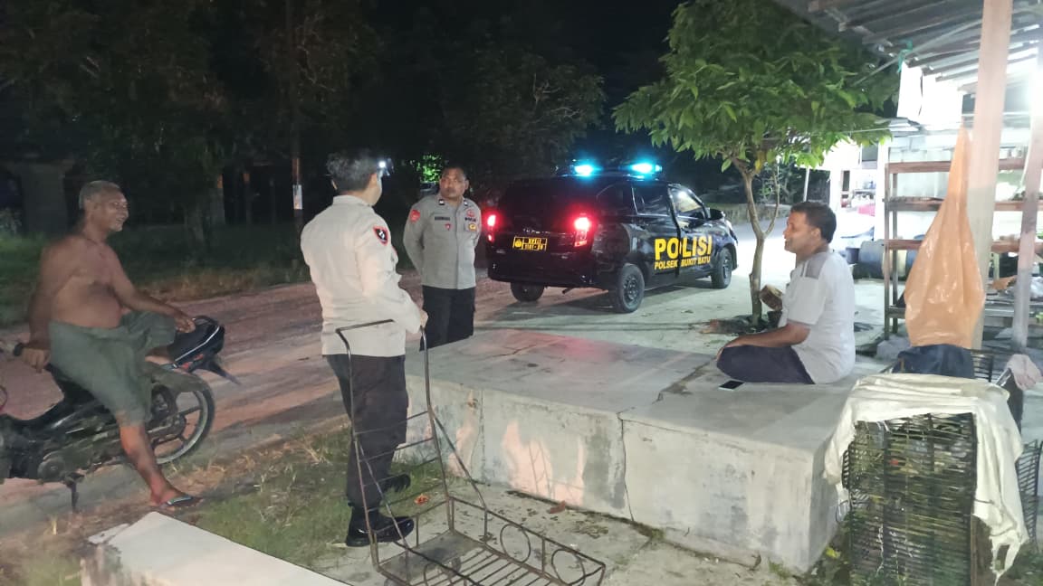Polsek Bukit Batu Gelar Patroli Harkamtibmas di Kelurahan Banturung