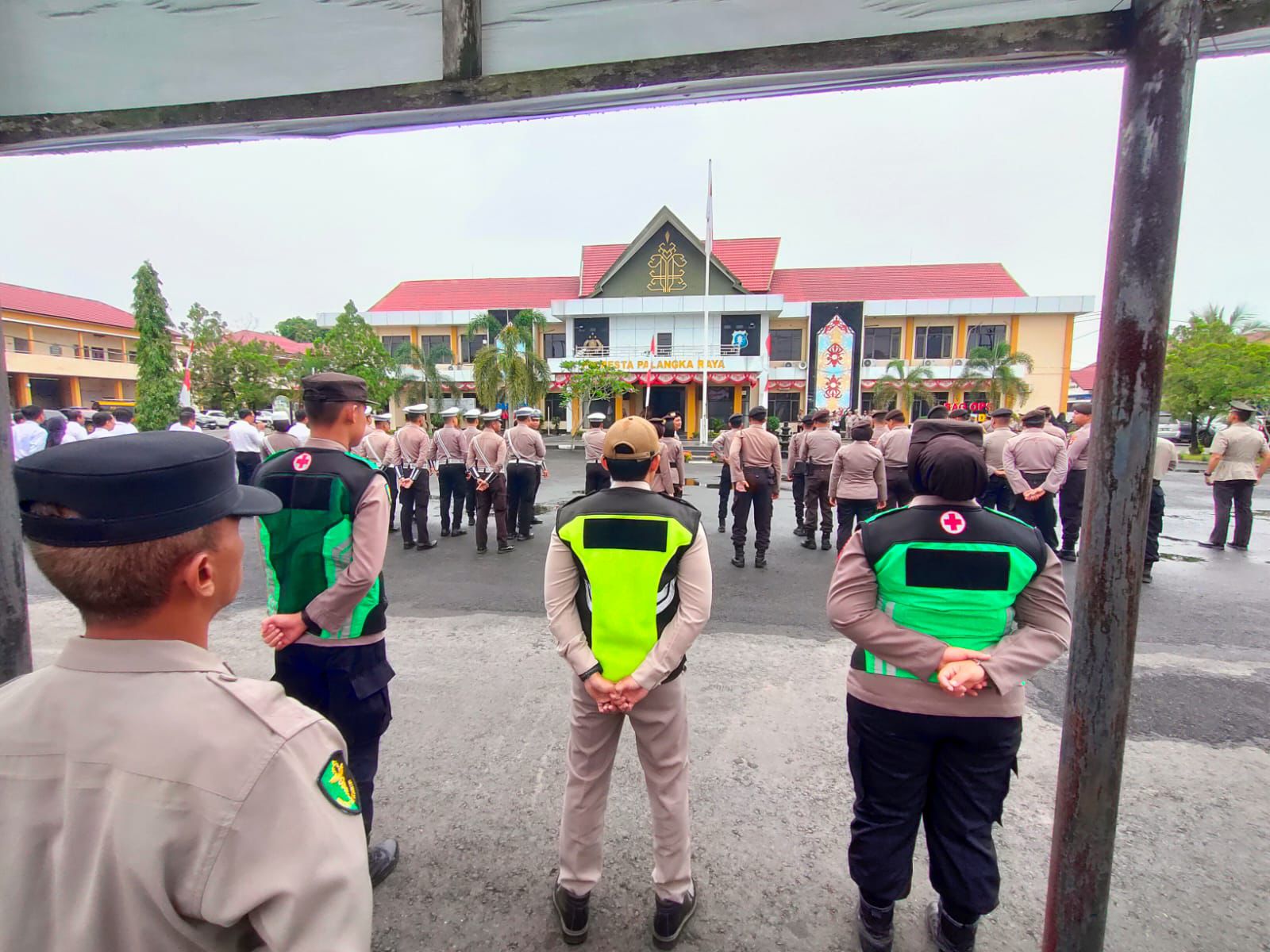 Sidokkes Polresta Palangka Raya Berikan Layanan Kesehatan pada Upacara Peringatan Hari Juang Polri 2025
