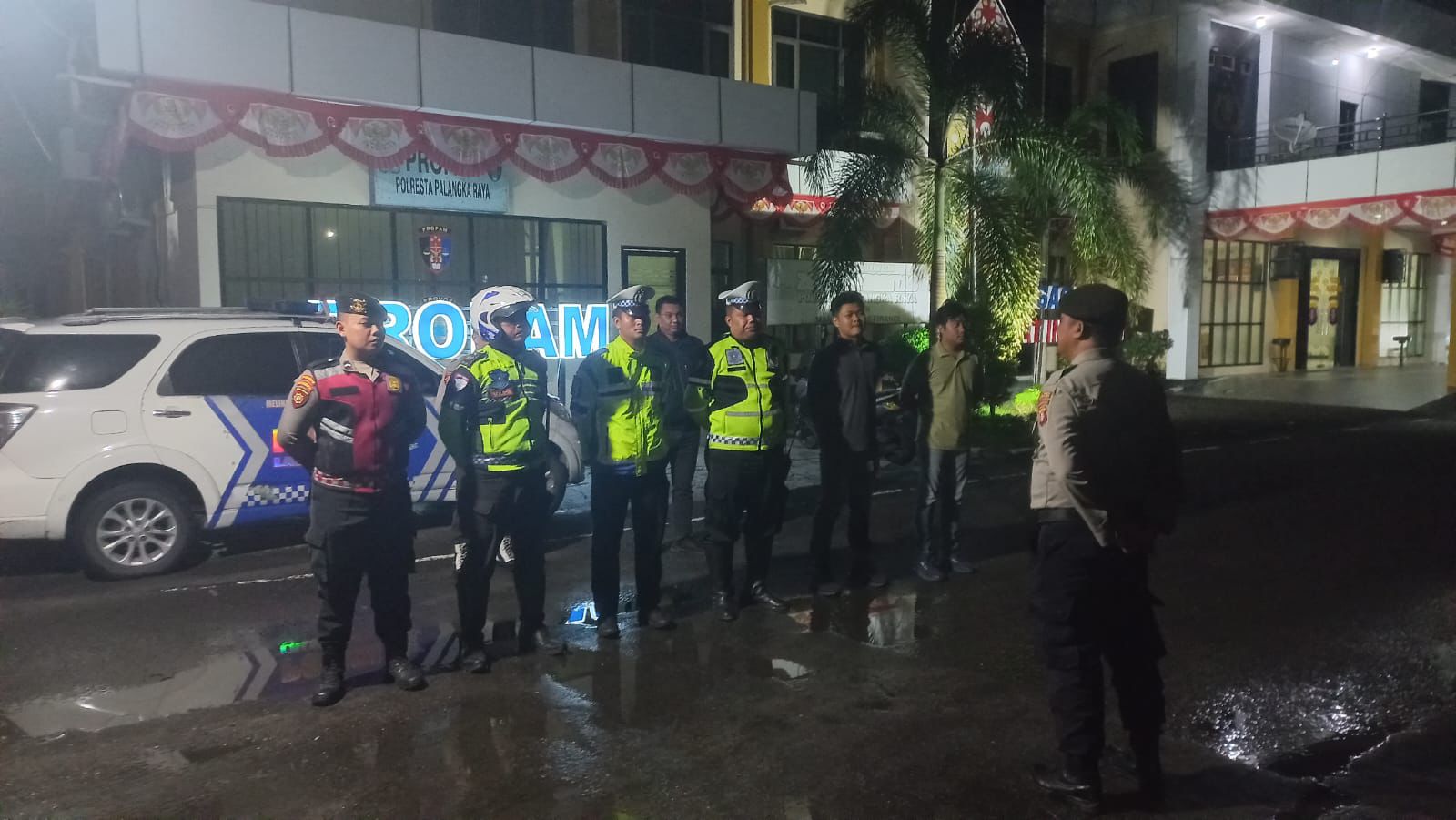 Polresta Palangka Raya Gelar Apel Kesiapan Patroli Harkamtibmas Dipimpin Wapawas