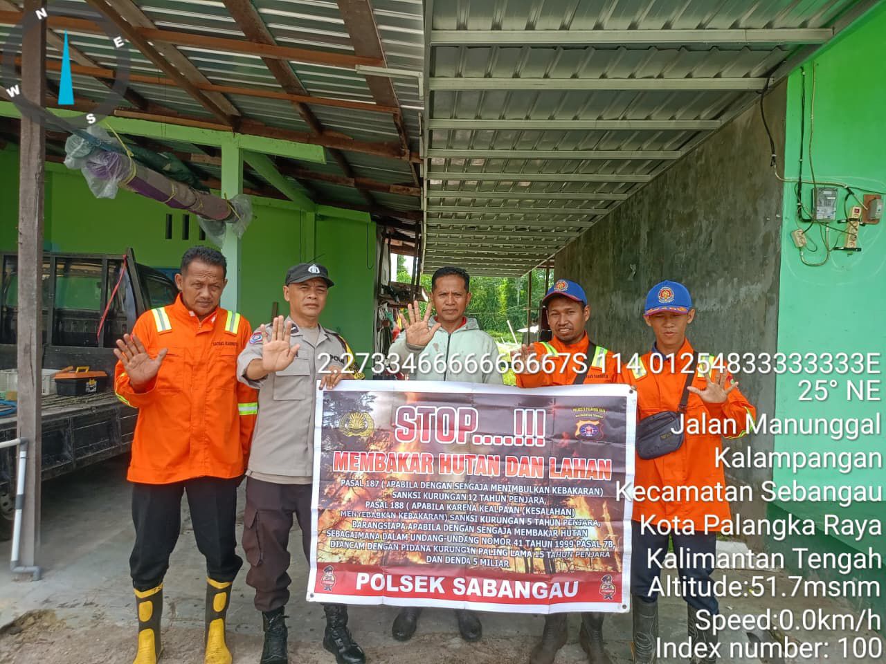 Antisipasi Karhutla, Polsek Sabangau Bersama TSAK Gelar Patroli Gabungan di Kalampangan