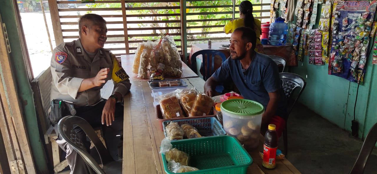 Tadi, Polsek Sabangau Lakukan Sharing Kondusifitas dengan Masyarakat