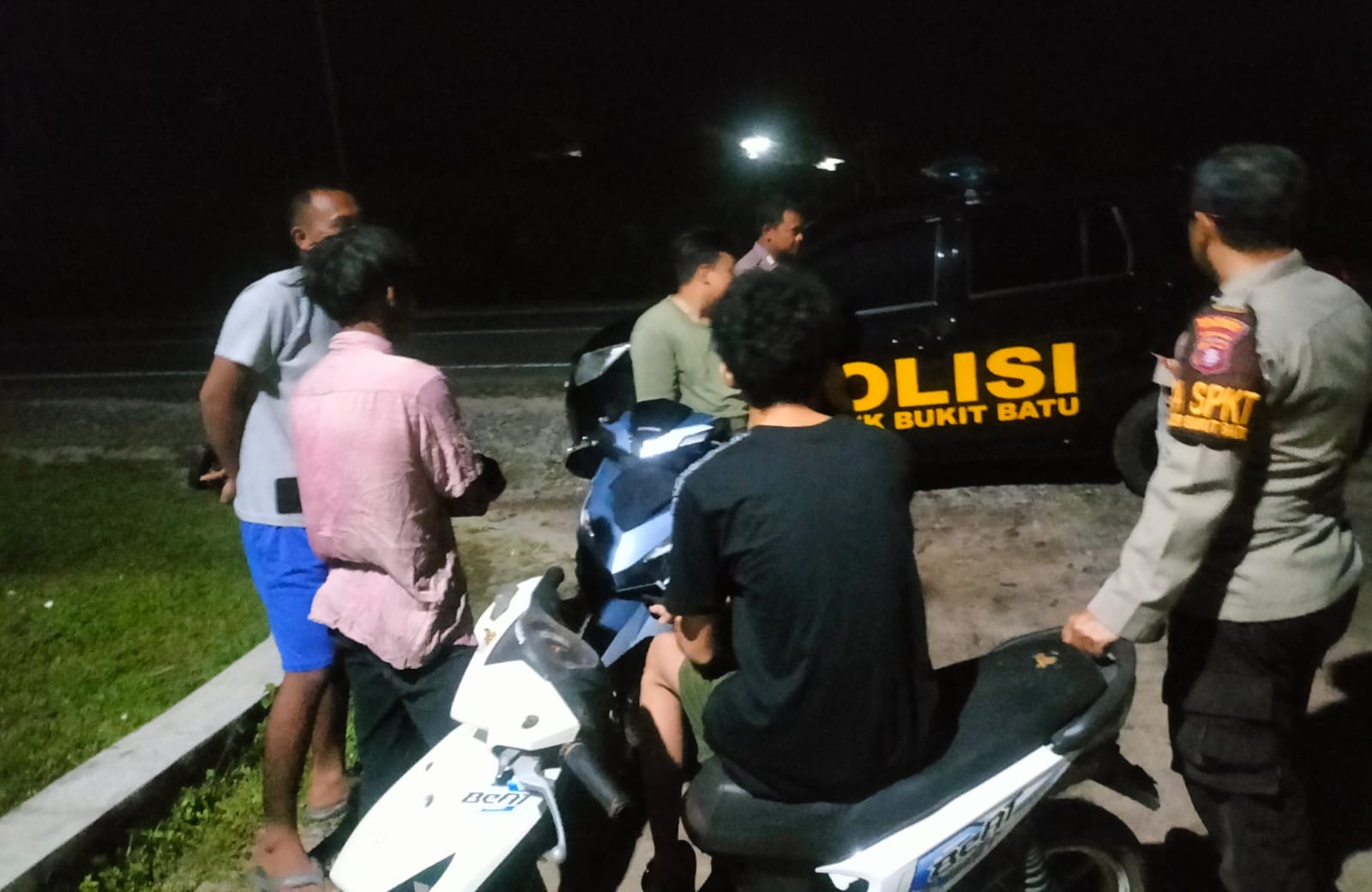 Polsek Bukit Batu Tegaskan ke Remaja Larangan Penggunaan Knalpot Brong