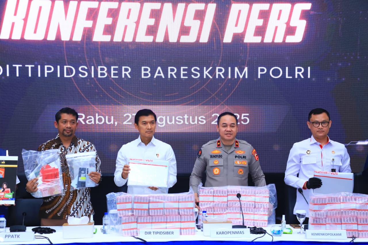 Polri Ungkap Sindikat Judi Online Jaringan Internasional, Sita Rp16,4 Miliar dan Bekukan 76 Rekening