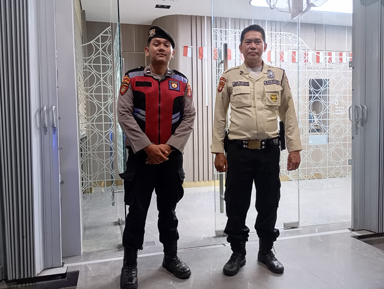 Di Kantor Perbankan, Satsamapta Polresta Palangka Raya Sampaikan Pesan Kamtibmas