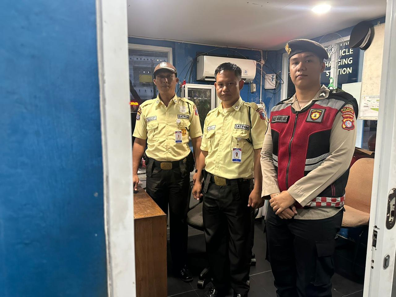 Ke Kantor PLN, Satsamapta Polresta Palangka Raya Tinjau Situasi dan Kamtibmas