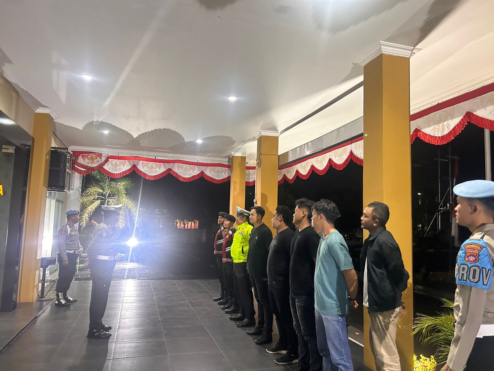 Bentuk Kesiapsiagaan, Wapawas Polresta Palangka Raya Pimpin Apel Malam