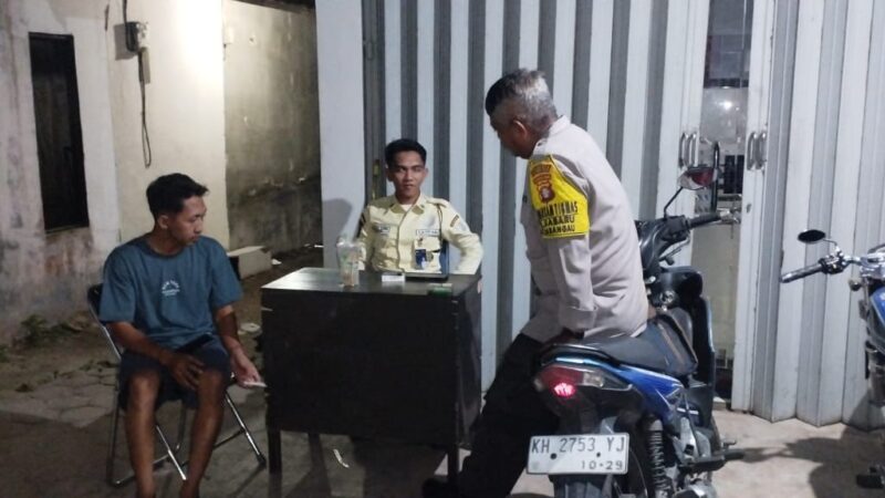 Polsek Sabangau saat Akhir Pekan Tinjau Kondusivitas Kantor BRI Unit Kalampangan