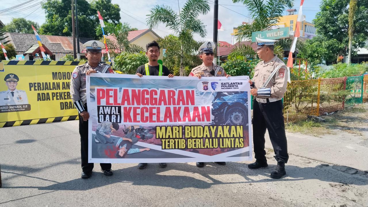Satlantas Polresta Palangka Raya Gencarkan Edukasi Keselamatan Berlalu Lintas